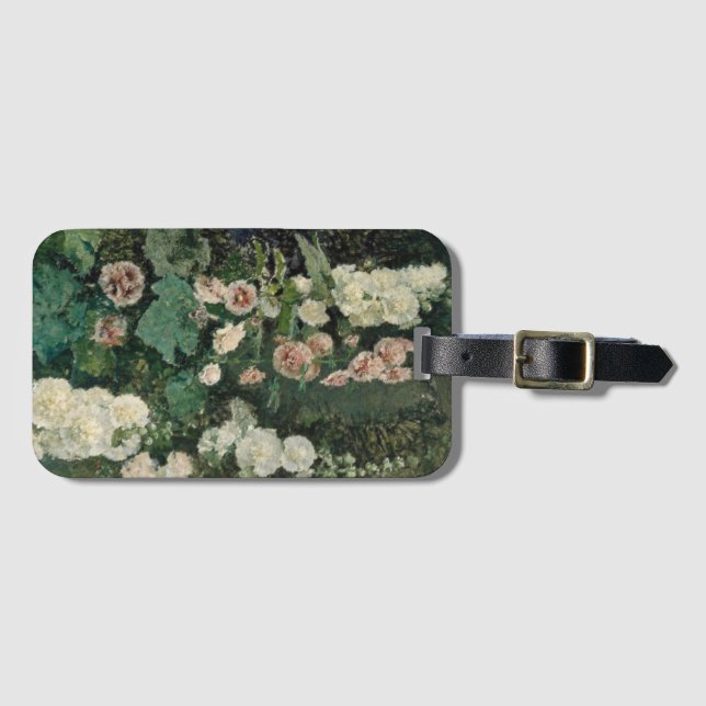 Hollyhock Ro Flowers Bagagebricka (Framsida horisontal)