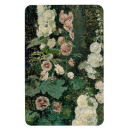 Hollyhock Ro Flowers Magnet