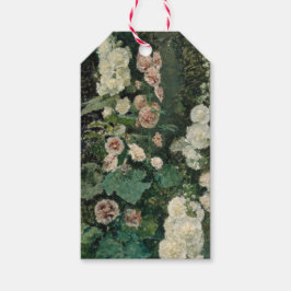 Hollyhock Ro Flowers Presentetikett