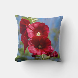 Hollyhocks dubbelsidiga kuddar
