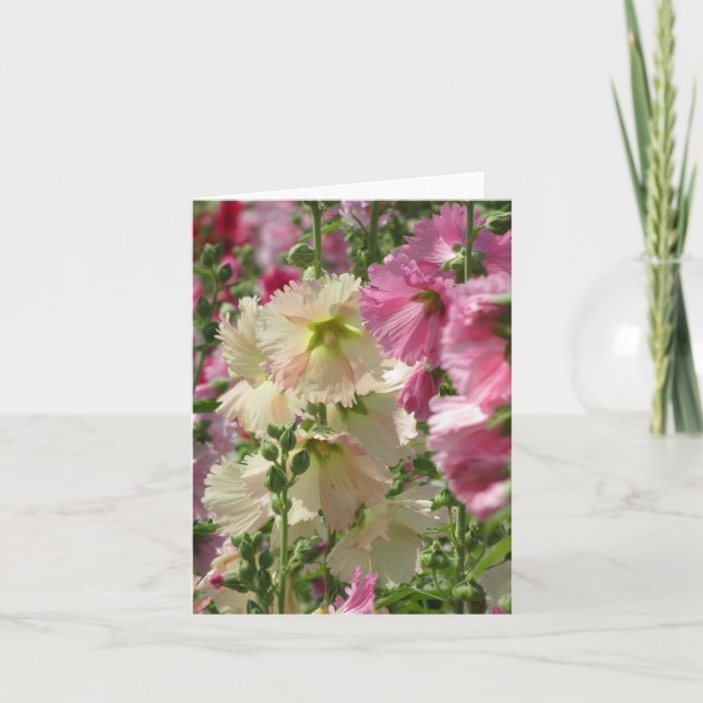 Hollyhocks: Japan Kort (Framsida)