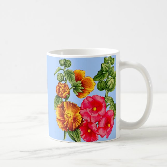 hollyhocks kaffemugg (Höger)