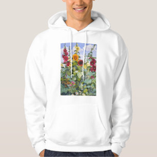 Hollyhocks och solrosor 2005 hoodie