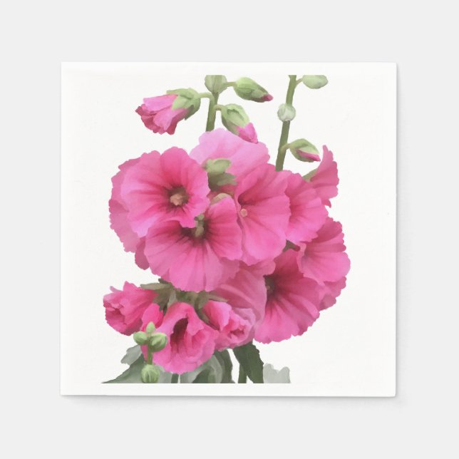 Hollyhocks Pappersservett (Framsidan)