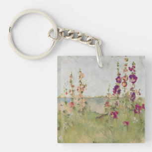 Hollyhocks vid havet