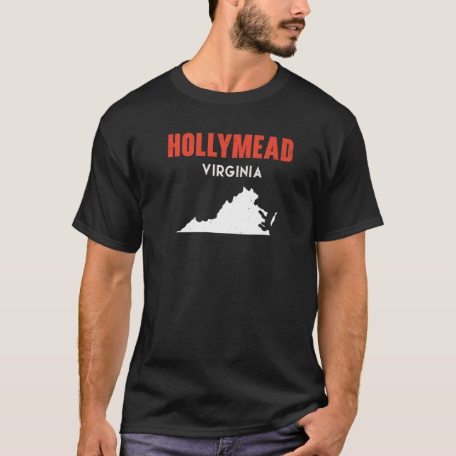 Hollymead Virginia USA State America Travel Virgin T Shirt (Framsida)