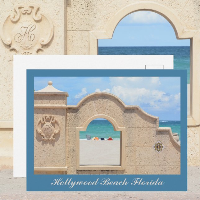 Hollywood Beach Florida Broadgång Photographic Vykort (Skapare uppladdad)