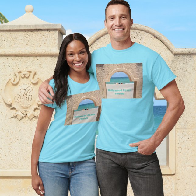 Hollywood Beach Florida Broadpromenpromenvy Oceanv T Shirt (Skapare uppladdad)