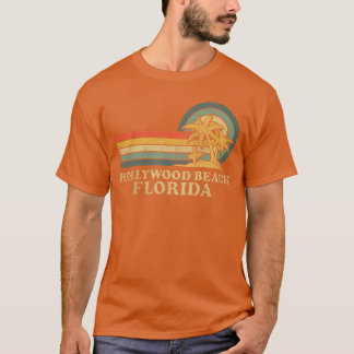 Hollywood Beach Florida Family Vacation Vintage Pa T Shirt