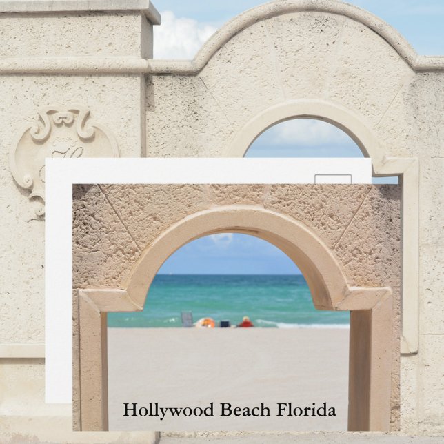 Hollywood Beach Florida Fotografisk Vykort (Skapare uppladdad)