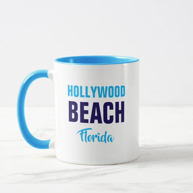 Hollywood Beach Florida Kaffemugg (Vänster)