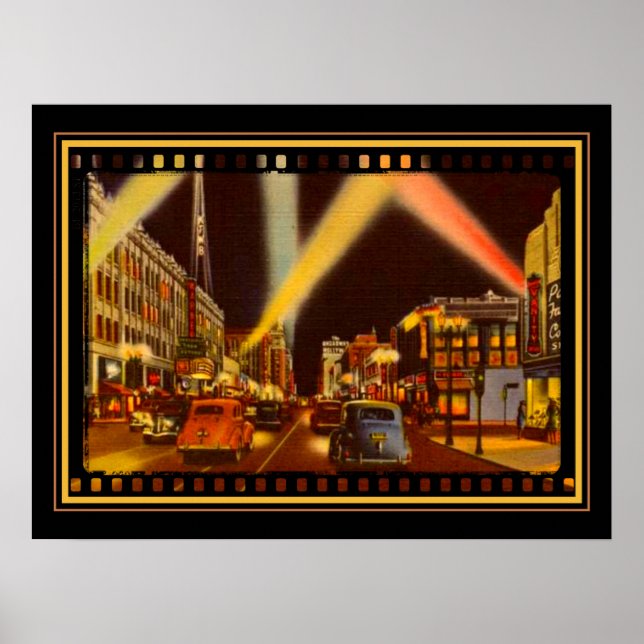 Hollywood Blvd 1940 Poster (Framsidan)