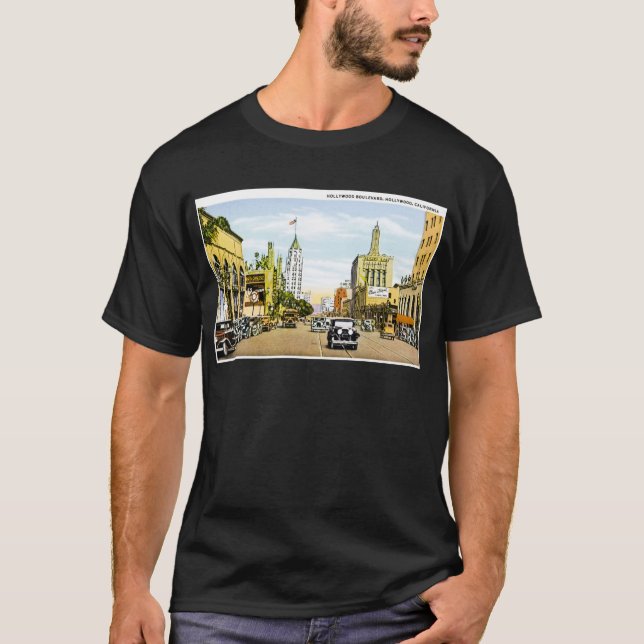 Hollywood Boulevard, Hollywood, Kalifornien T Shirt (Framsida)
