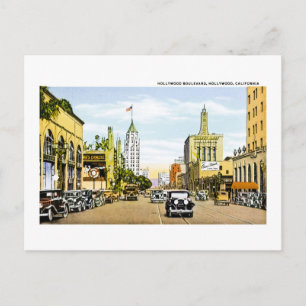 Hollywood Boulevard, Hollywood, Kalifornien Vykort
