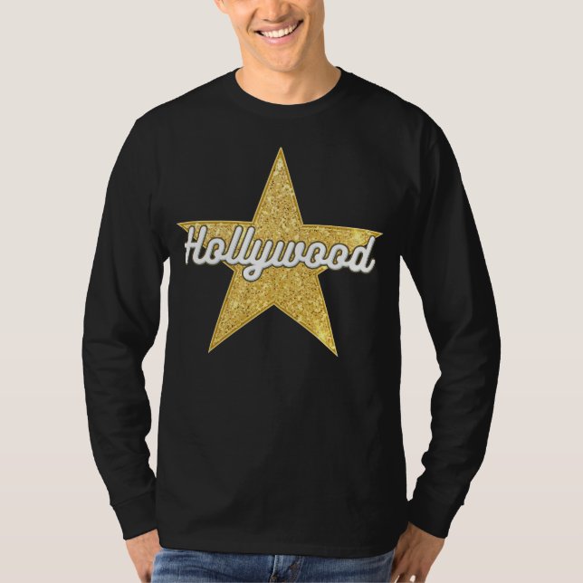 Hollywood Boulevard Script och Star T-Shirt (Framsida)