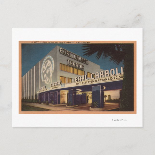 Hollywood, CA - "A gay night spot" Vykort (Framsida)