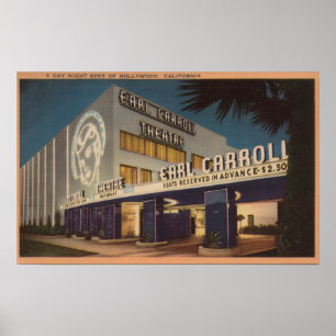 Hollywood CA - "en glad nattfläck ", Poster
