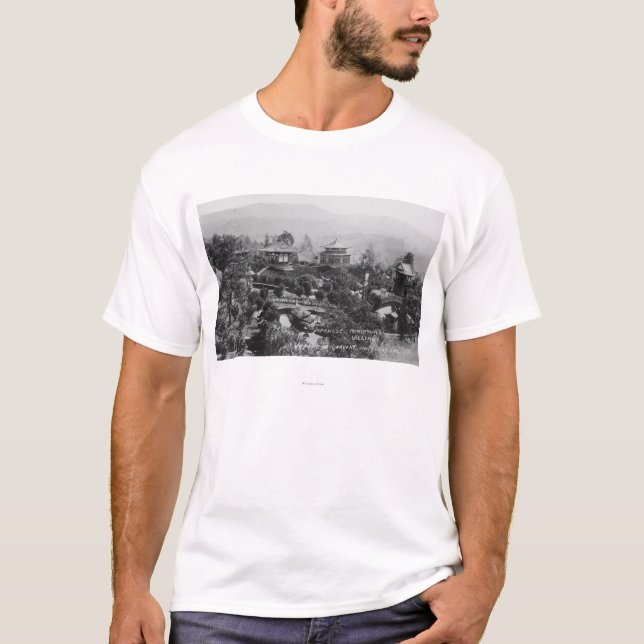 Hollywood CA-japan arbeta i trädgården miniatyrbyn T-shirt (Framsida)