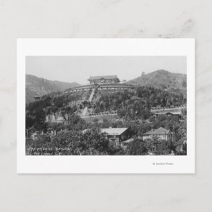 Hollywood, CA Japanska trädgårdsvyfoto Vykort