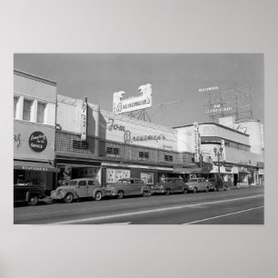 Hollywood CA-Town beskådar Tom Brenemans Poster