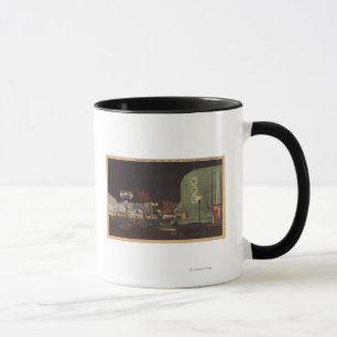 Hollywood, CA - Vine Street från Sunset Mugg