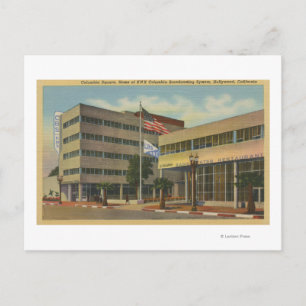 Hollywood, CAColumbia Square, KNX Broadcasting Vykort