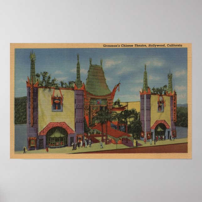 Hollywood, CAGraumans kinesiska teatervy Poster (Framsidan)