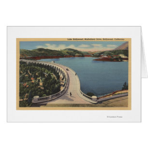 Hollywood, CALake Hollywood & Mulholland Drive Hälsningskort