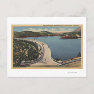 Hollywood, CALake Hollywood & Mulholland Drive Vykort
