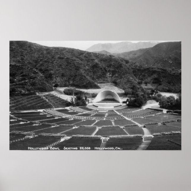 Hollywood, California Hollywood Bowl View Poster (Framsidan)
