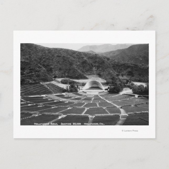 Hollywood, California Hollywood Bowl View Vykort (Framsida)