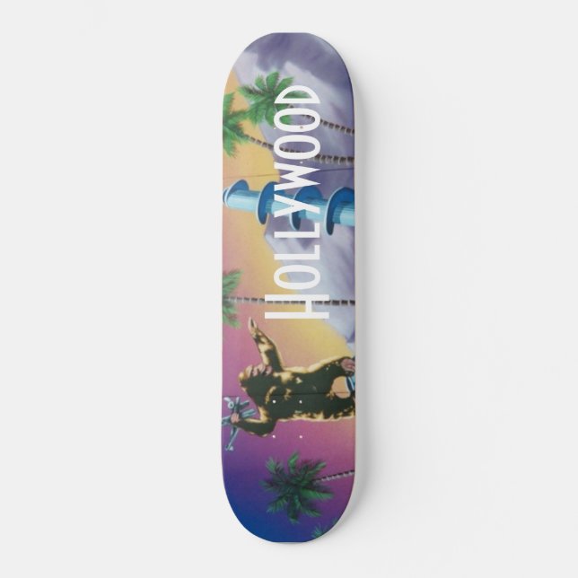 Hollywood California Kung Kung Movie Skateboard CA (Framsida)