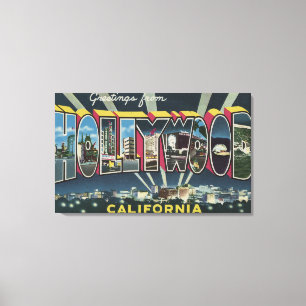 Hollywood CaliforniaLarge brevplatser 2 Canvastryck