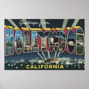 Hollywood CaliforniaLarge brevplatser 2 Poster