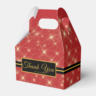 Hollywood Carpet Guld Dust Party Favor Box. Favori Presentaskar