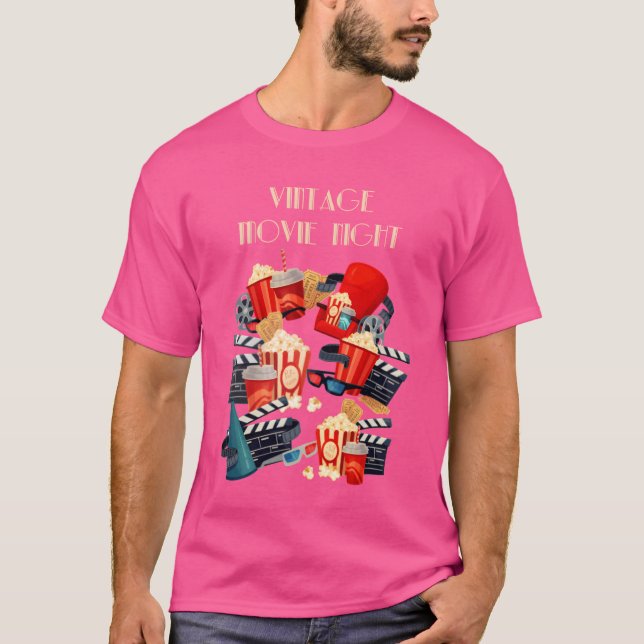 Hollywood Cinema retro T Shirt (Framsida)