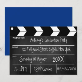 Hollywood Film Examenfest Chalkboard Inbjudan