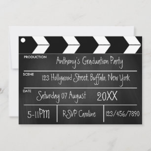 Hollywood Film Examenfest Tavla Inbjudningar