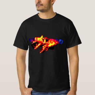 Hollywood Flames Manar Värt-Shirt T Shirt