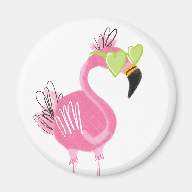 Hollywood Flamingo Magnet (Framsidan)