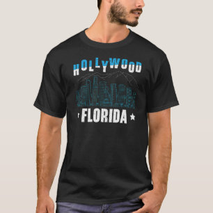Hollywood Florida American Usa Vacation Travel Tou T Shirt