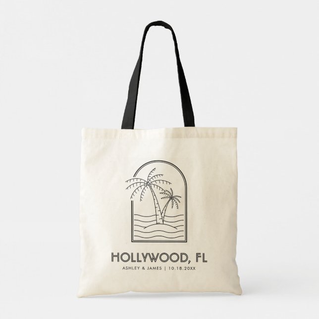 Hollywood Florida Bröllop Helg destination Tygkasse (Baksida)