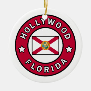 Hollywood Florida Julgransprydnad Keramik