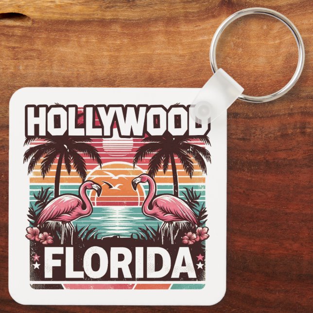 Hollywood Florida Nyckelring (Baksida)
