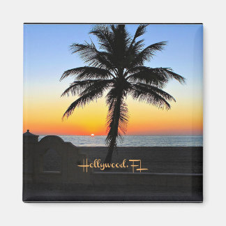 Hollywood, Florida - tropiska soluppgången Magnet