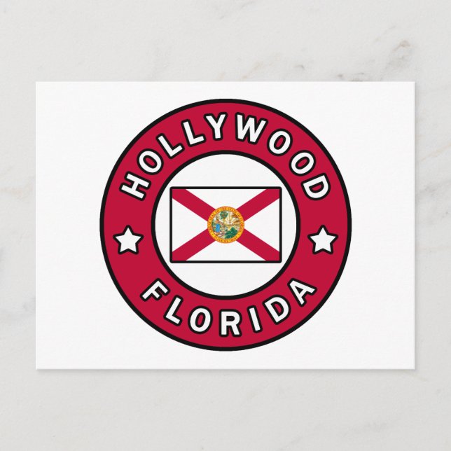 Hollywood Florida Vykort (Framsida)