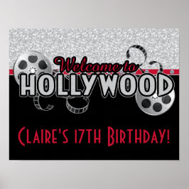 Hollywood Födelsedagsfest Poster