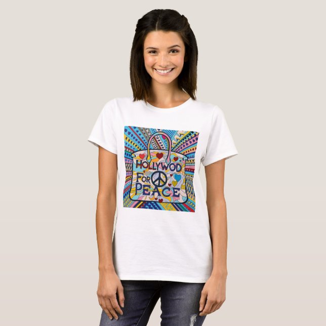 Hollywood for Peace Art Collection T Shirt (Hel framsida)
