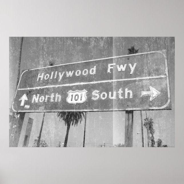 Hollywood Freeway-skylt Poster (Framsidan)