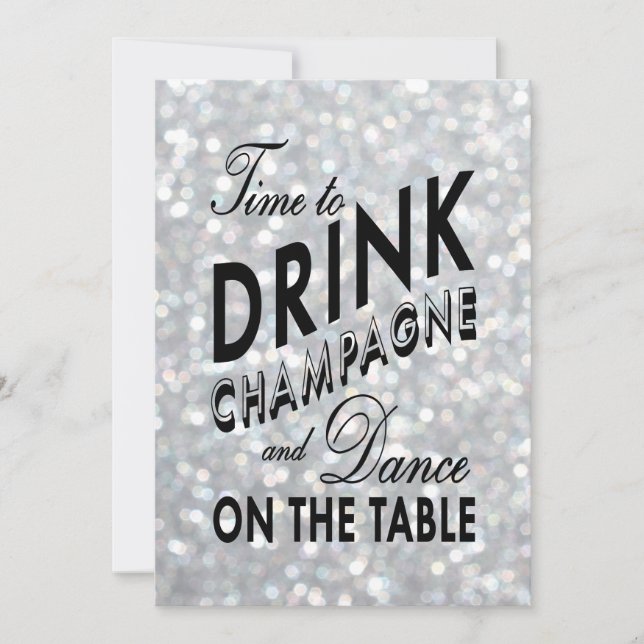 Hollywood Glam Bachelorette Inbjudningar (Framsida)